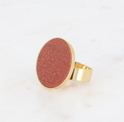 Blissie Ring GoldStone