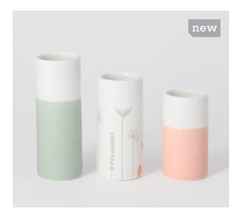 Mini Vase Set Spring Color 3pc - R18263