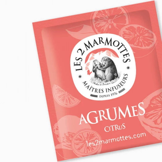 LES 2 MARMOTTES INFUSION CITRUS (AGRUMES): Lemon, Orange & Bergamot