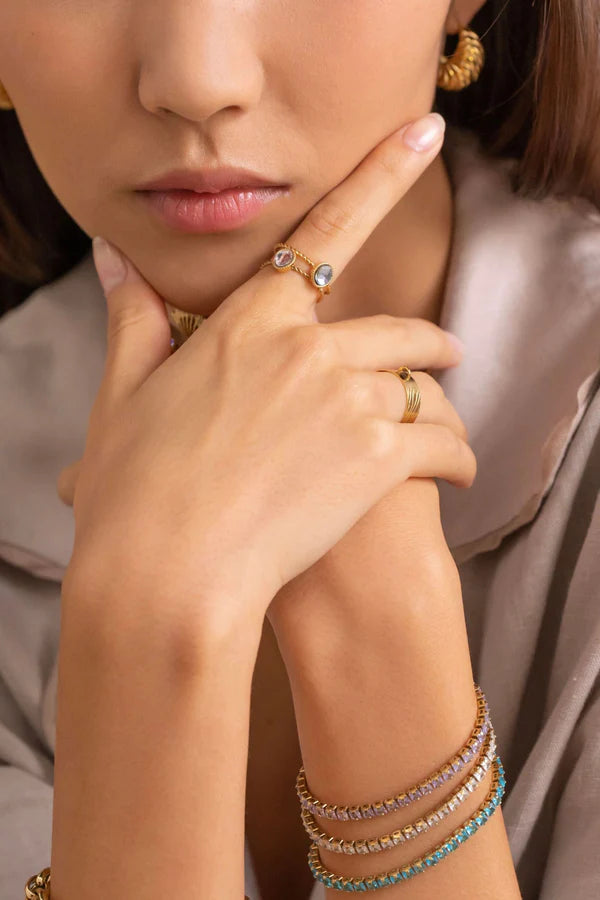 Geyline Ring Purple