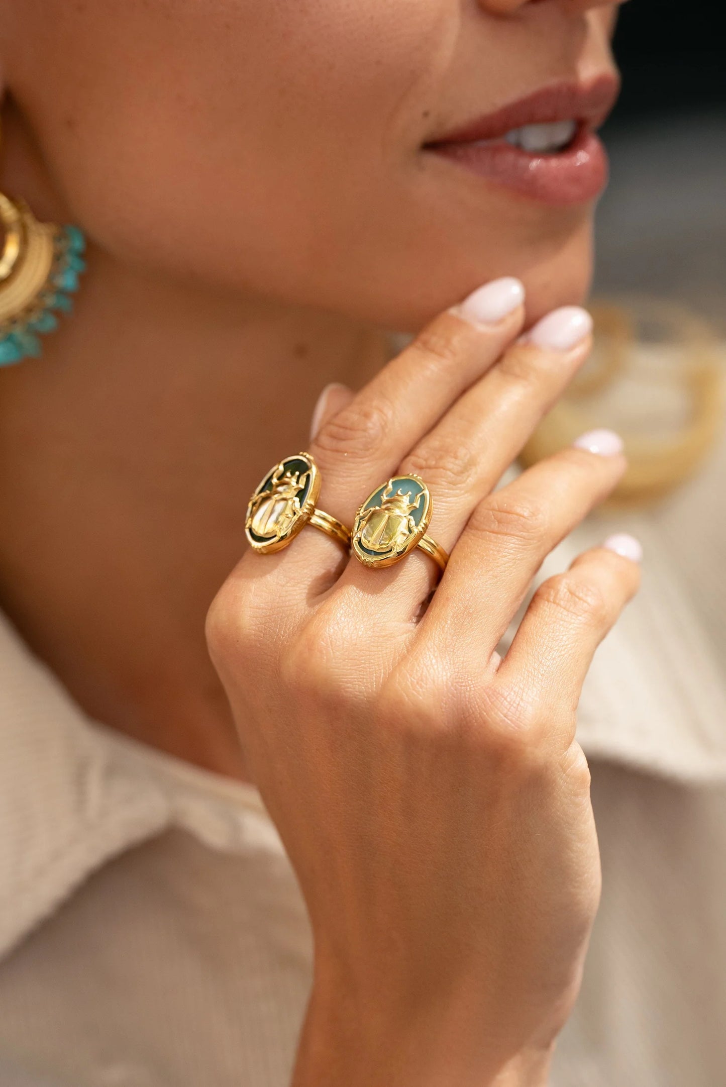 Beetle Ring Gold