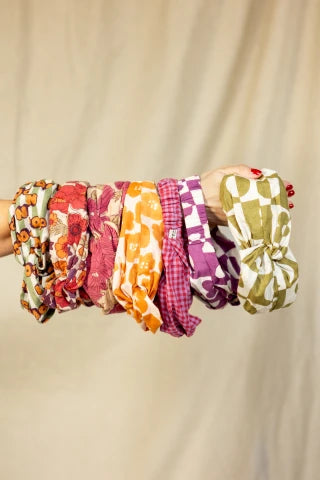 Headband Banda - Damier Fuschia