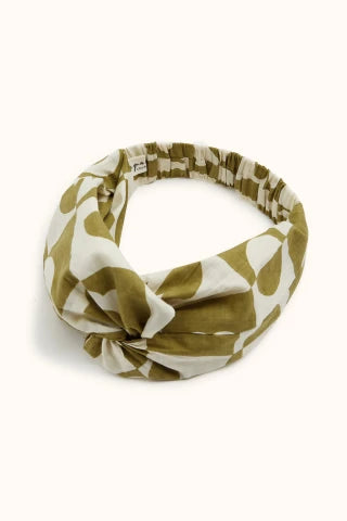 Scarf Hair Scrunchies Mano - Damier Tobacco
