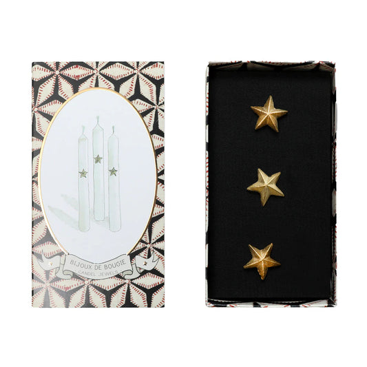 Jewels Nails for Candle Stars Gold x3 - Boncoeurs