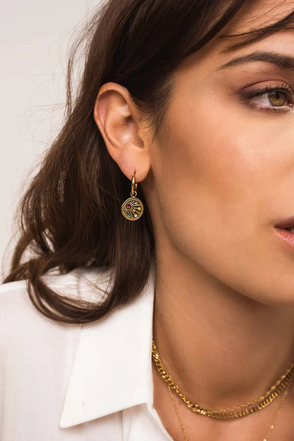 Izaline Earring Cristal Gold