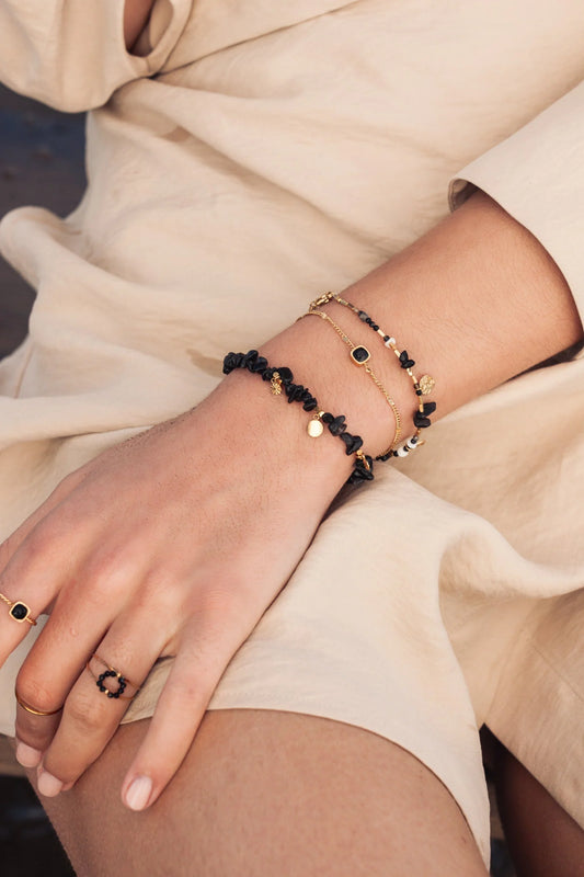 Amael Bracelet Gold & Swarovski Gold