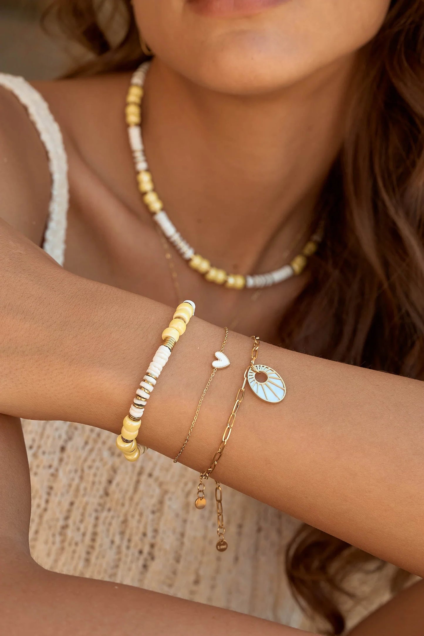 Yesenia Heart Bracelet Gold