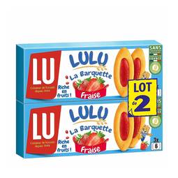 Lu French Strawberry Barquette Cookies 2 Pack