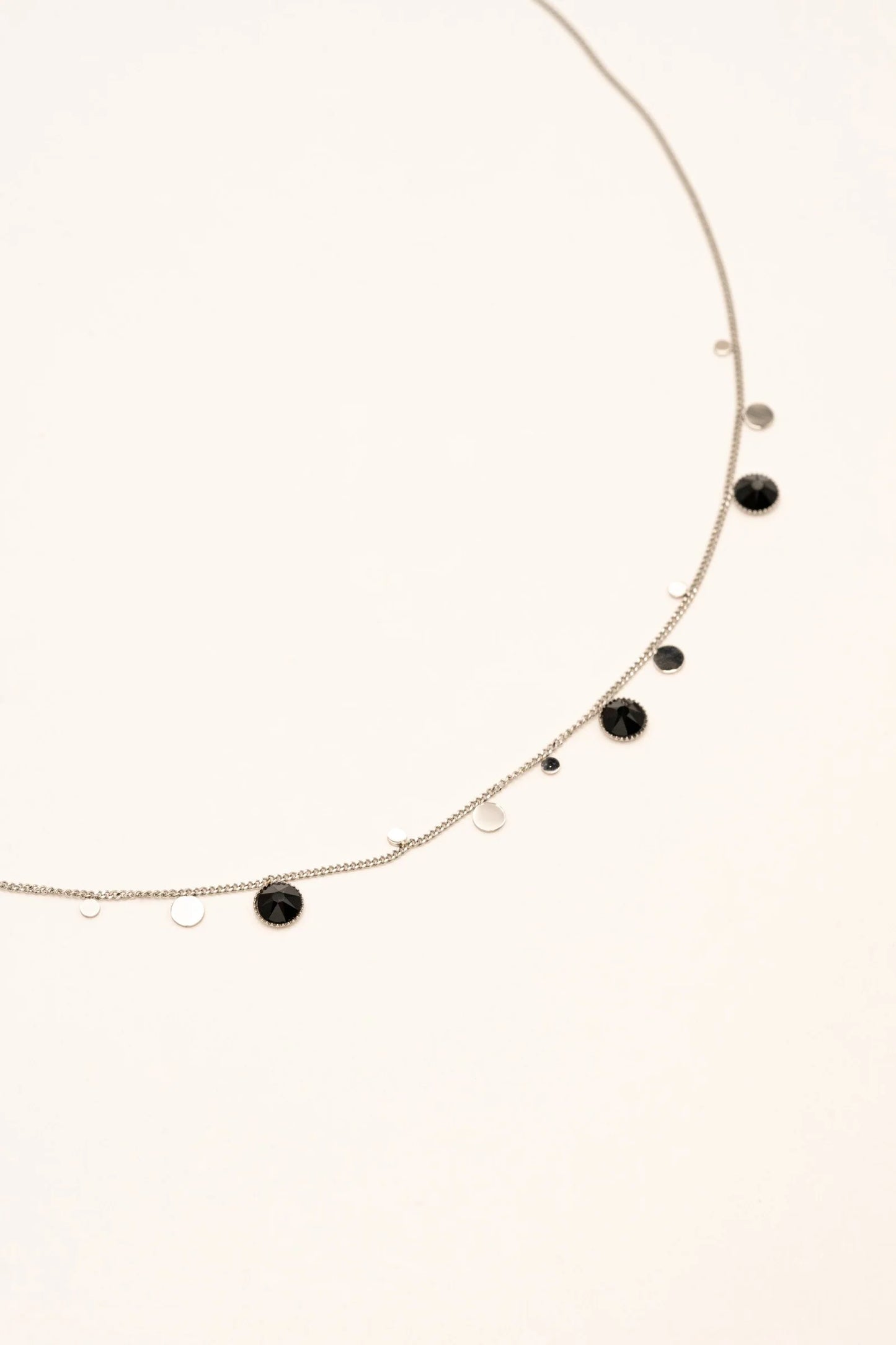 Khalissa Necklace Silver Crystals
