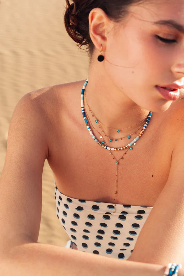 Khalissa Necklace Gold Crystals