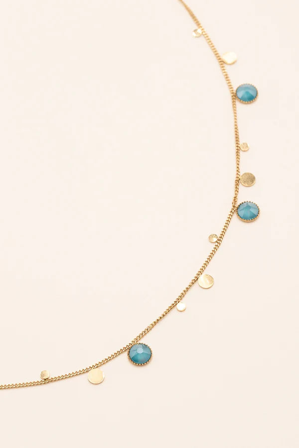 Khalissa Necklace Gold Crystals