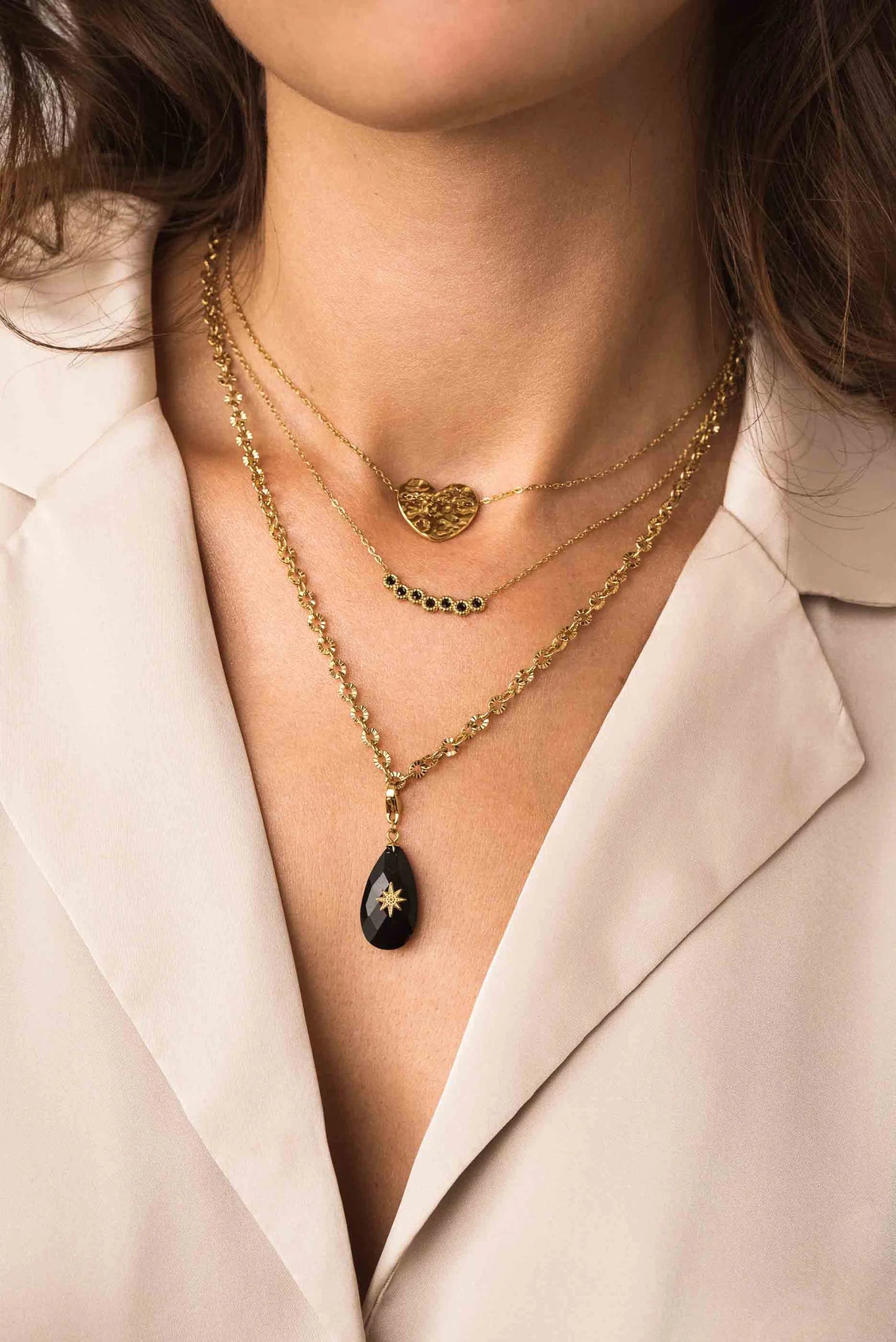 Miza Necklace Gold