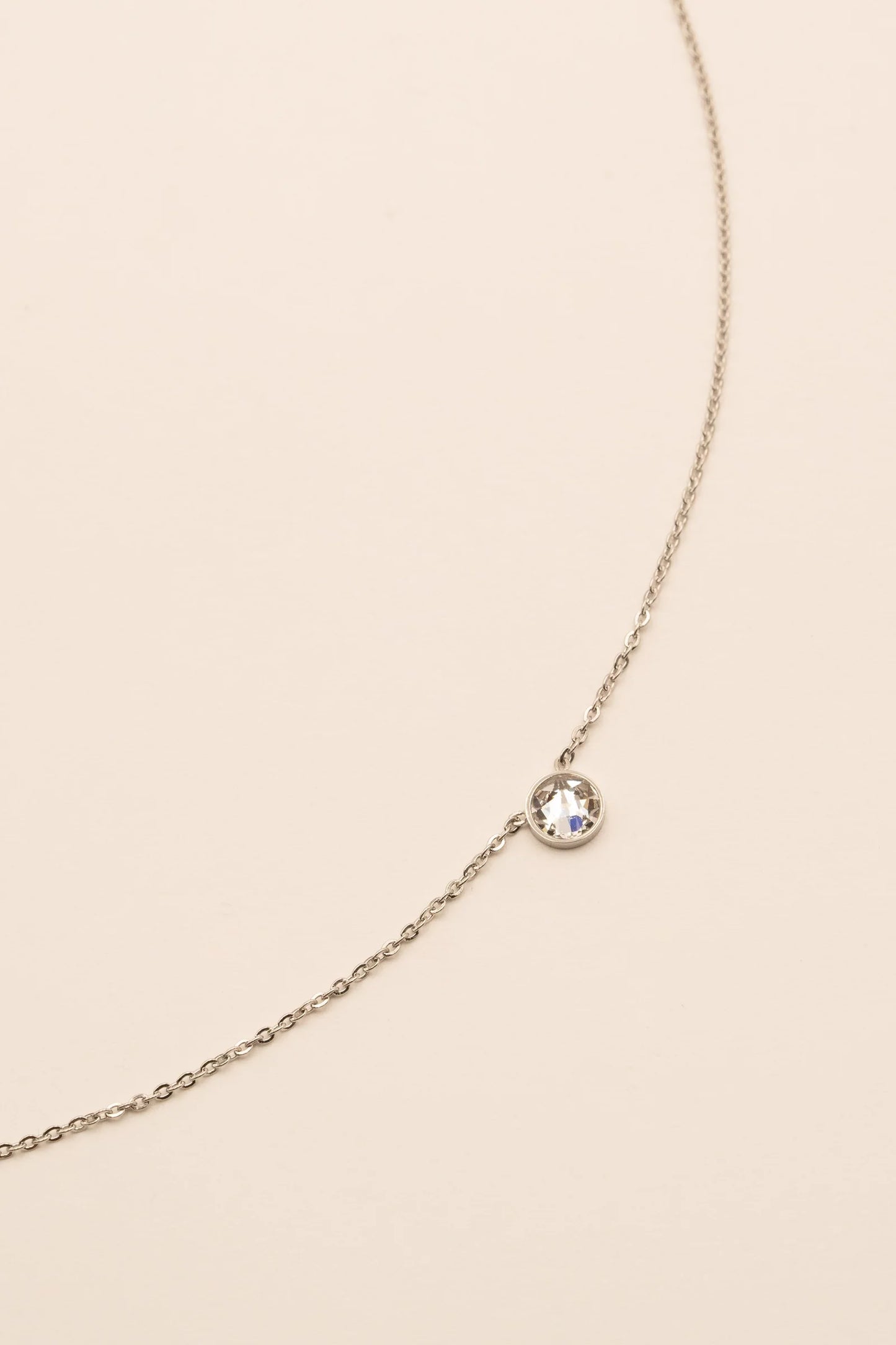 Sohan Necklace Silver Swarovski Crystal