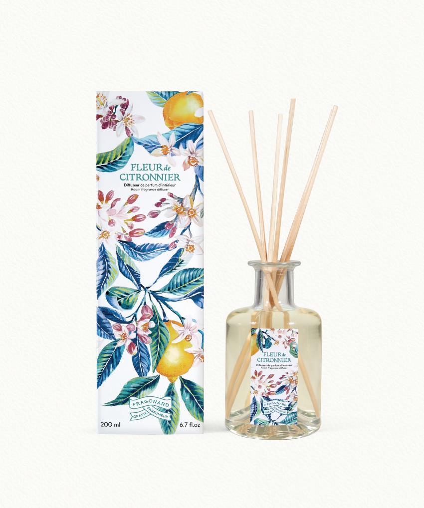 Fleur de Citronnier Lemon Tree Flower Reed Room Fragrance diffuser 200ml - Fragonard