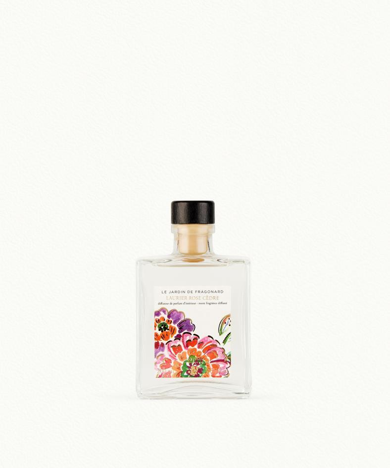 Laurier Rose Cedar Fragrance diffuser 200ml - Le Jardin de Fragonard