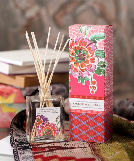 Laurier Rose Cedar Fragrance diffuser 200ml - Le Jardin de Fragonard