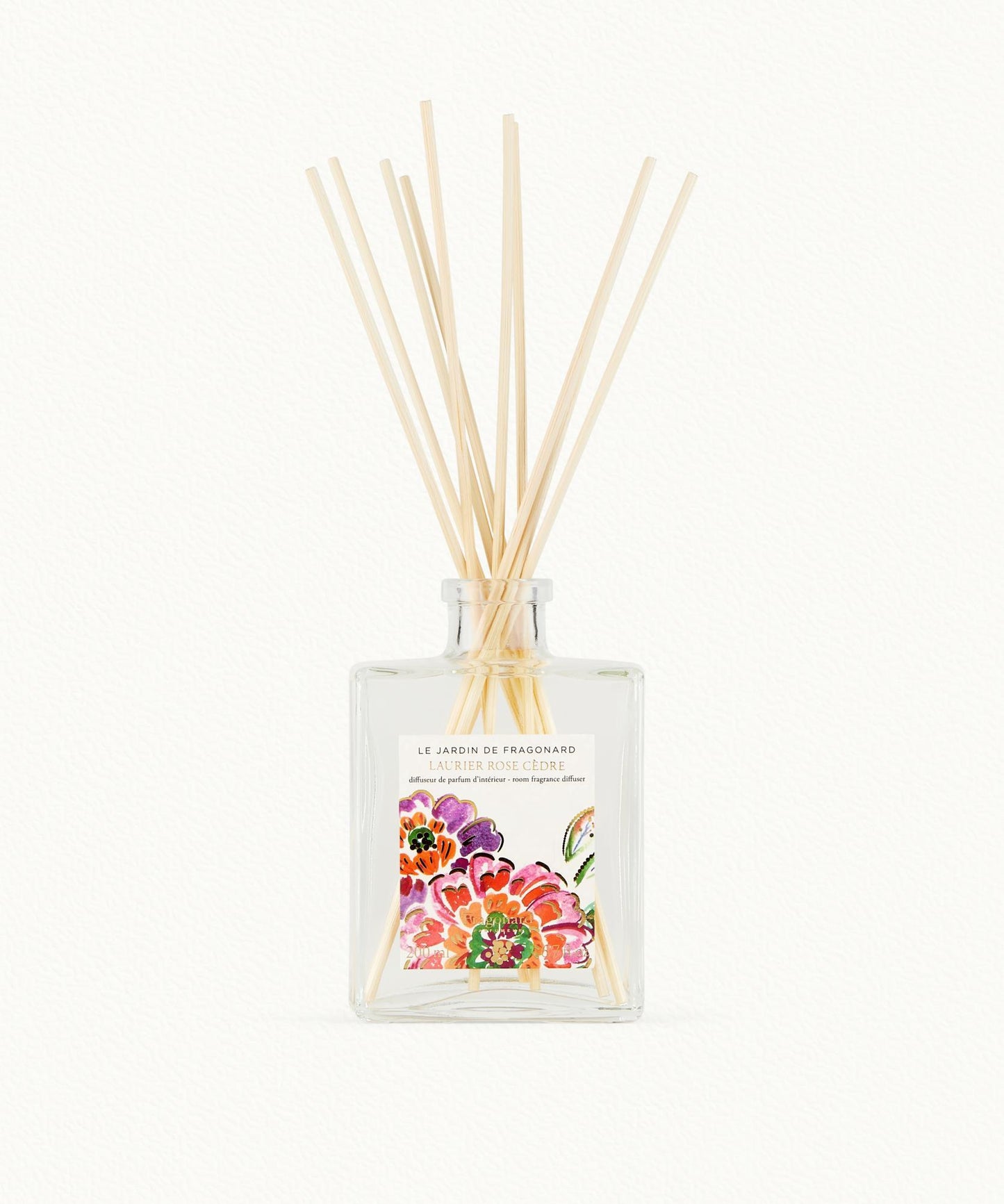 Laurier Rose Cedar Fragrance diffuser 200ml - Le Jardin de Fragonard