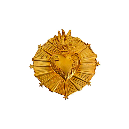 Heart Ex-Voto Celeste Gold - Boncoeurs