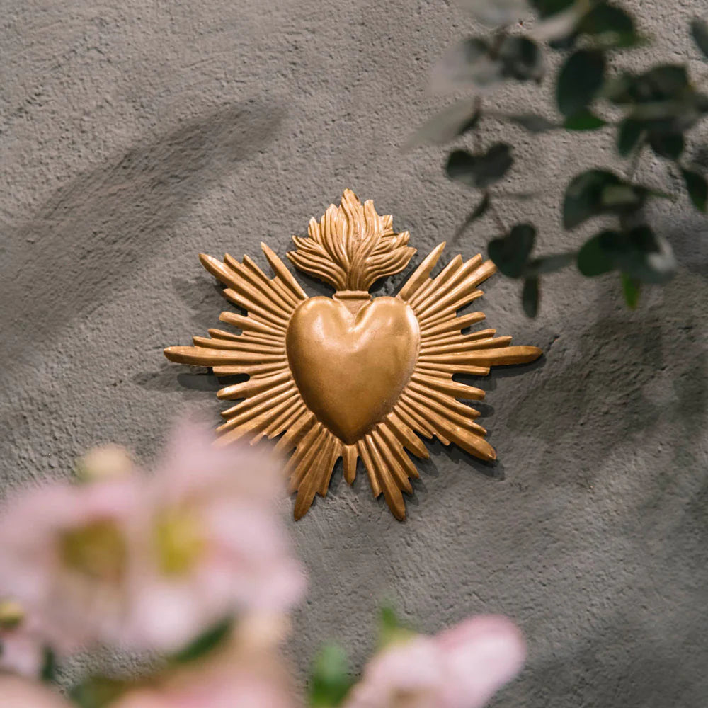 Heart Ex-Voto Heart Le Sacre Large Gold - Boncoeurs