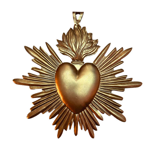 Heart Ex-Voto Heart Le Sacre Large Gold - Boncoeurs