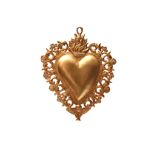 Heart Ex-voto Maria Small Gold - Boncoeurs