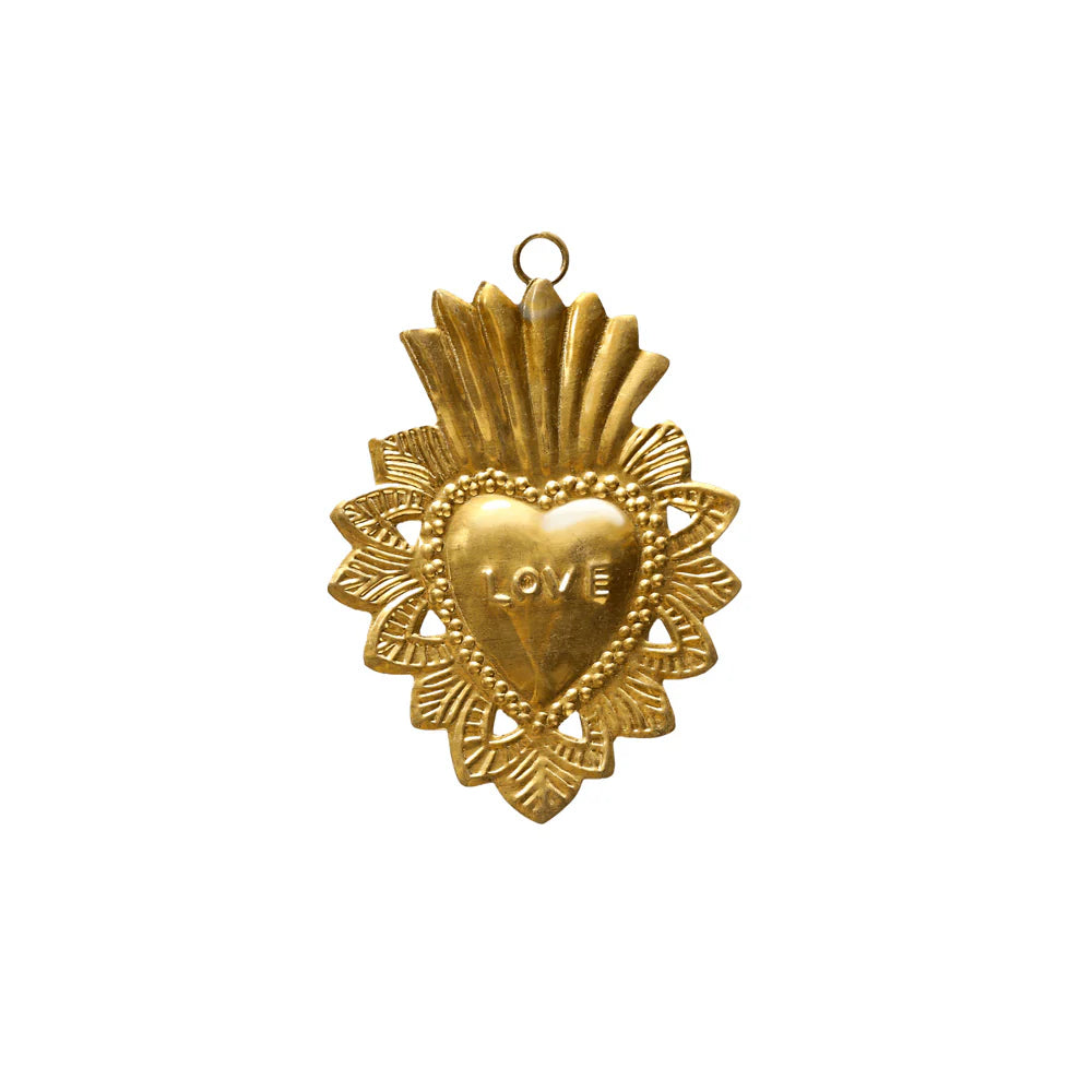 Heart Ex-voto Maya Love Gold - Boncoeurs