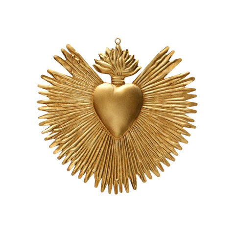Heart Ex-Voto Rays of the sun Heart Gold - Boncoeurs