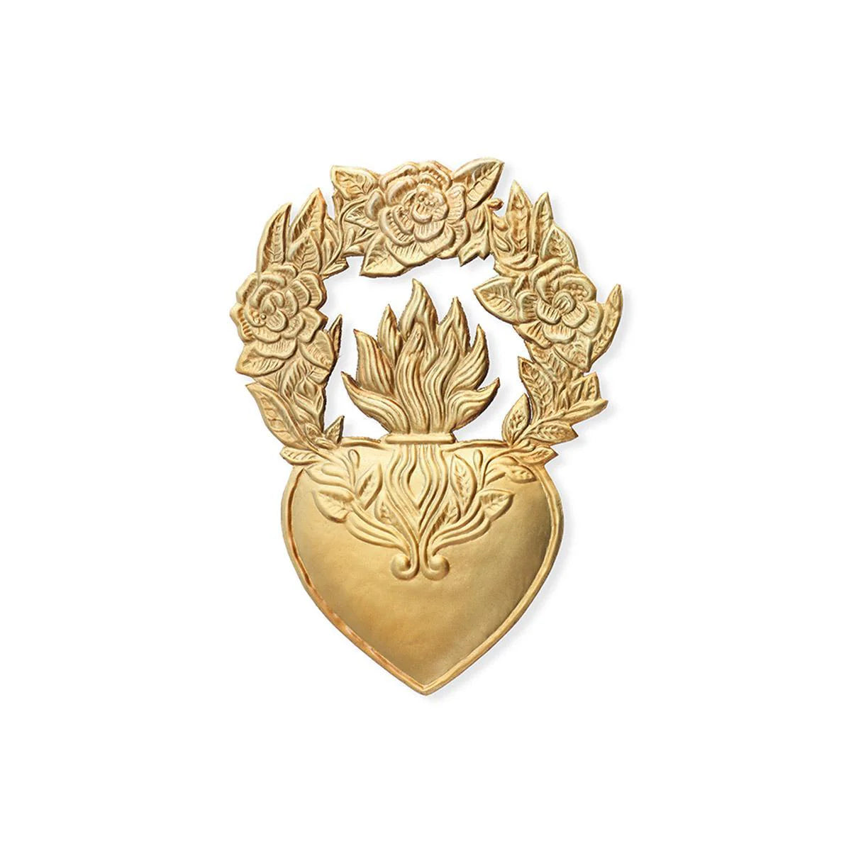 Heart Ex-Voto Rosier Gold - Boncoeurs