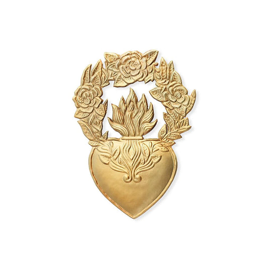 Heart Ex-Voto Rosier Gold - Boncoeurs
