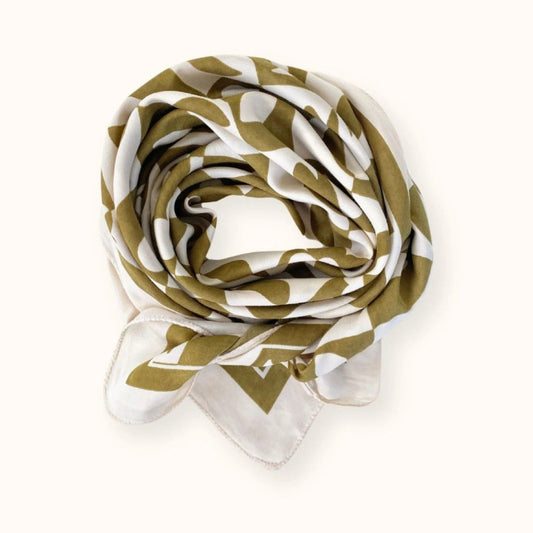 Big Scarf Palika - Damier Tobacco