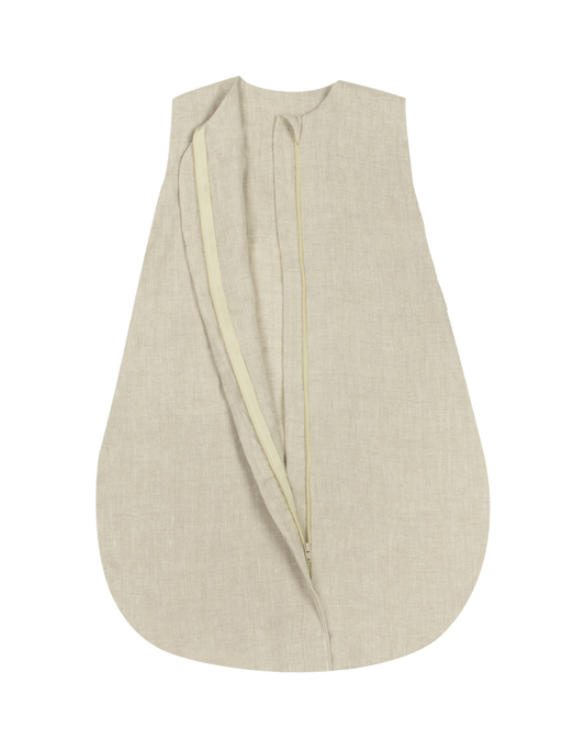 French Linen Mid-Warm sleeping bag 0-6 Months- Greige