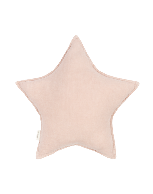 L1N0 star cushion linen - Mauve Pink