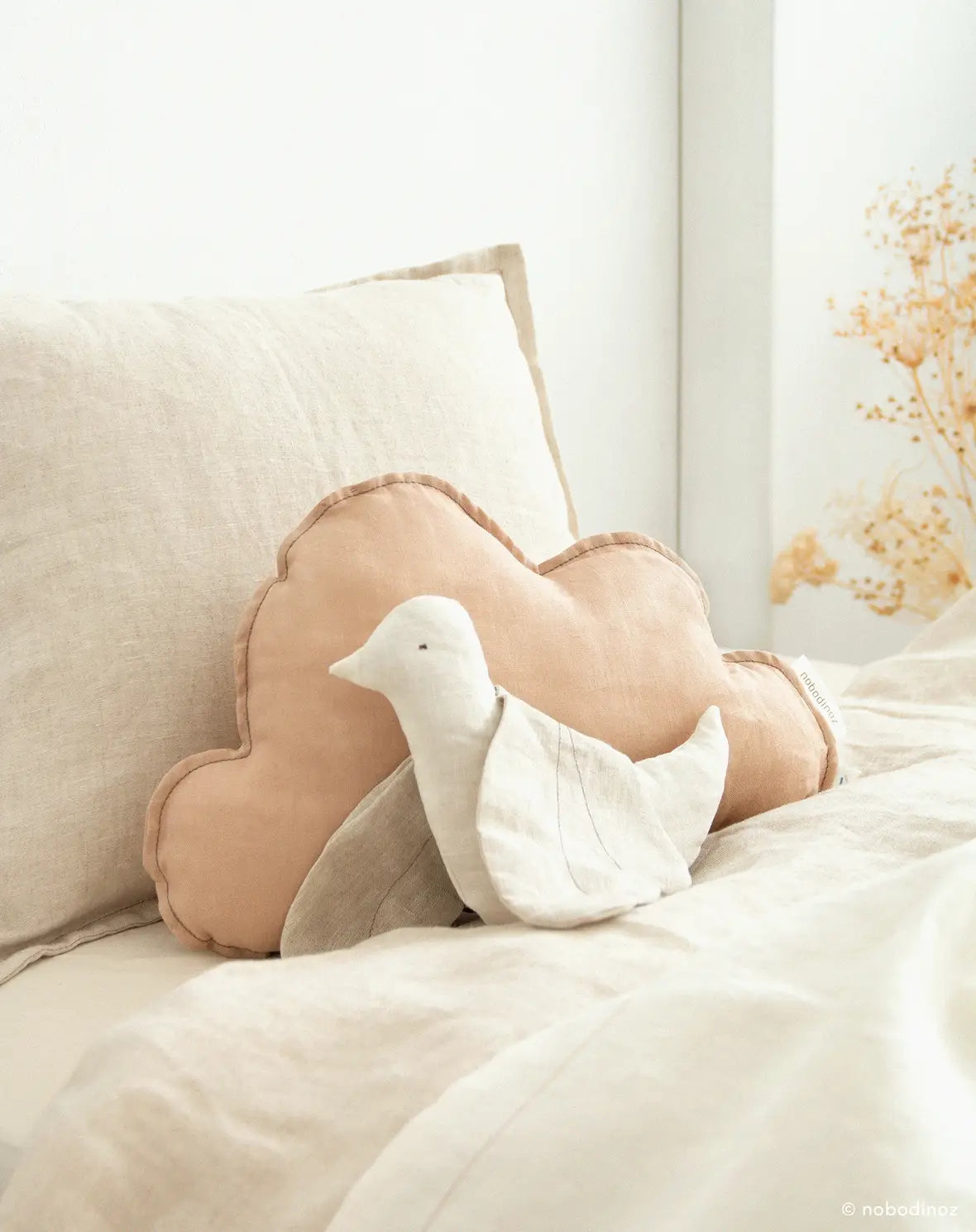 L1N0 Cloud cushion linen - Sand
