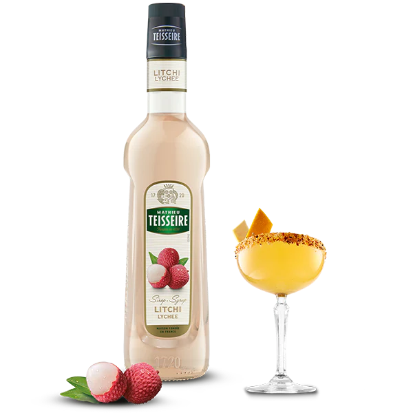 Lychee syrup, glass Teisseire 70cl
