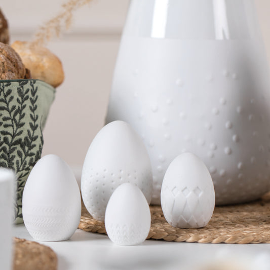 Easter Porcelain Eggs - Set of 4