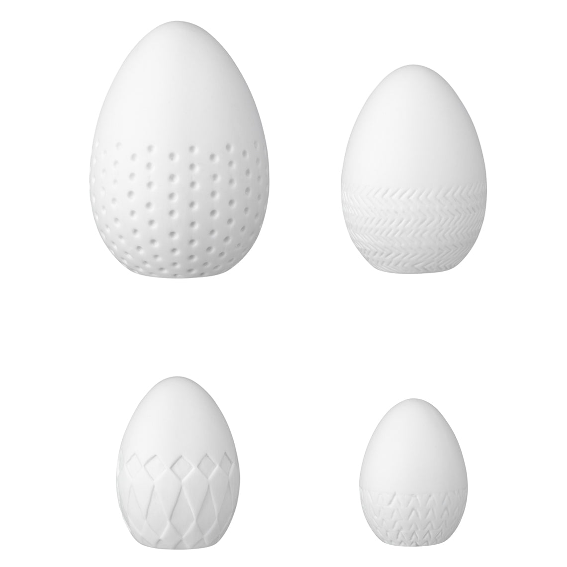 Easter Porcelain Eggs - Set of 4