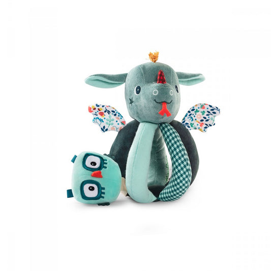 Joe the Dragon Rattle with Handles - Lilliputiens