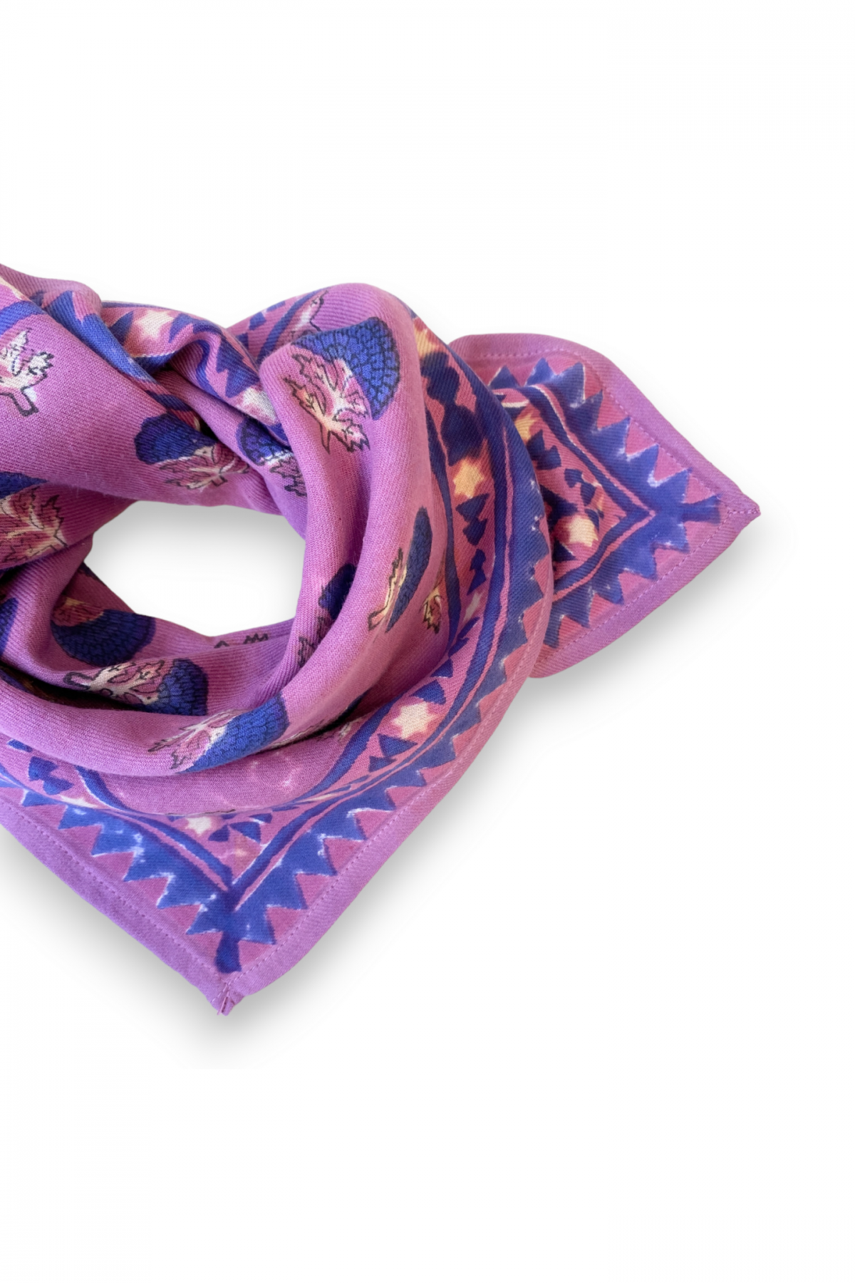 Small Scarf Manika - Florets Fushia