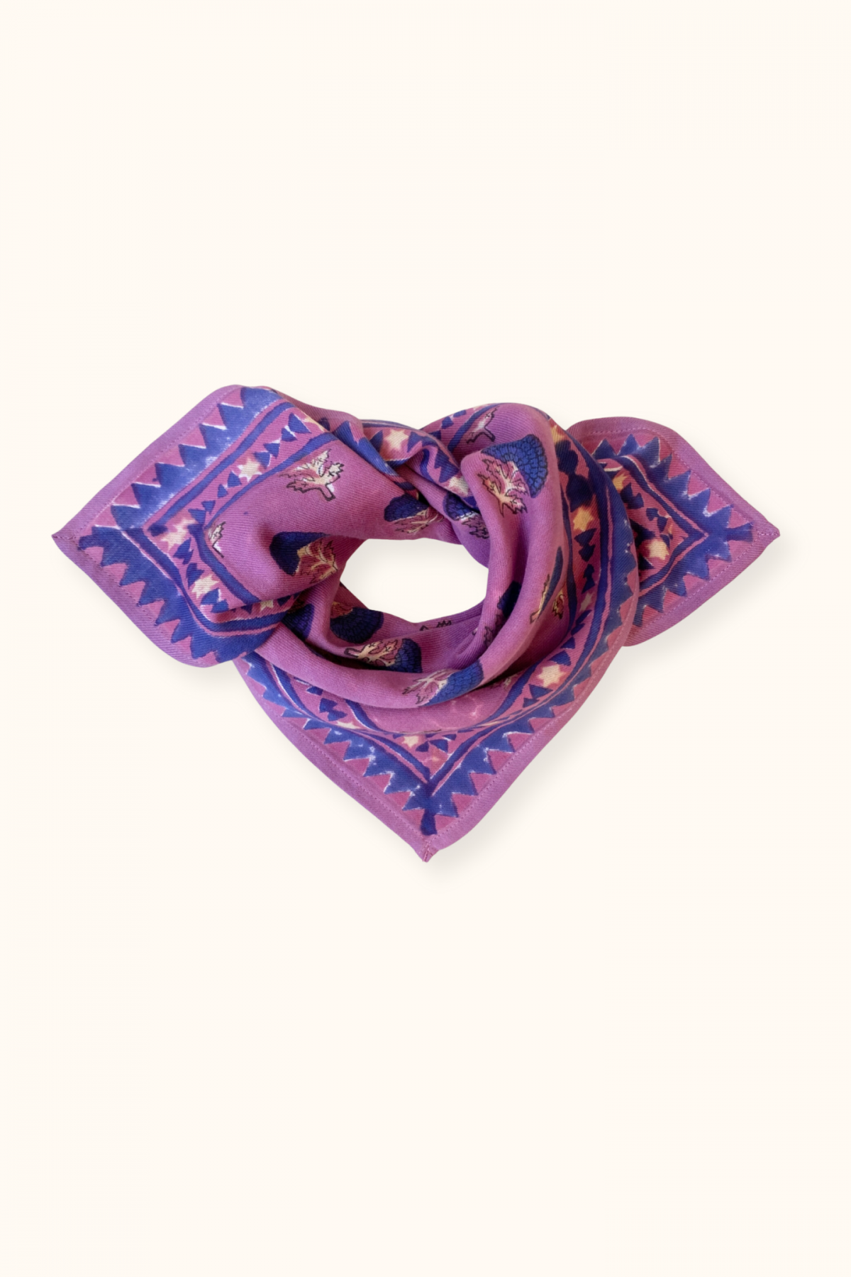 Small Scarf Manika - Florets Fushia