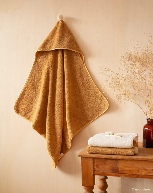 So cute Baby Bath Cape - caramel