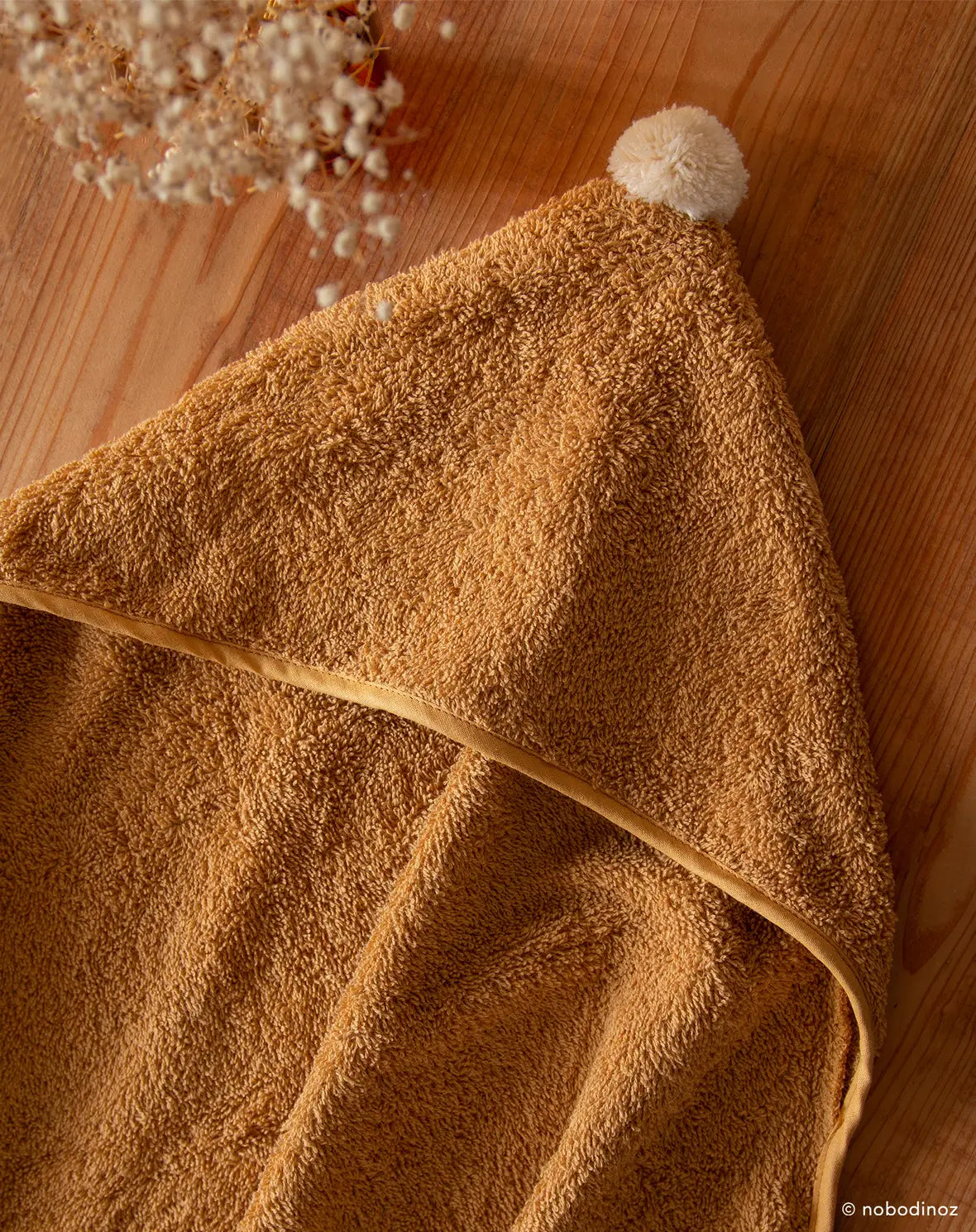 So cute Baby Bath Cape - caramel