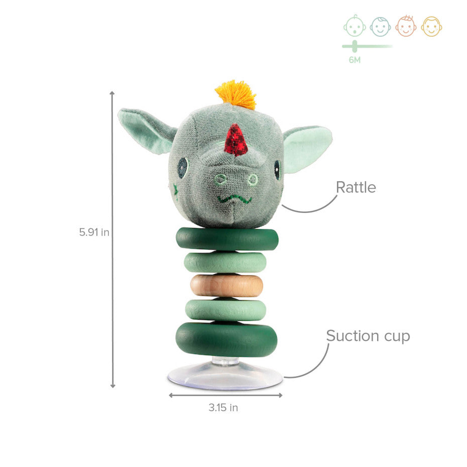 Joe Swinging Rattle With Suction Cup - Lilliputiens