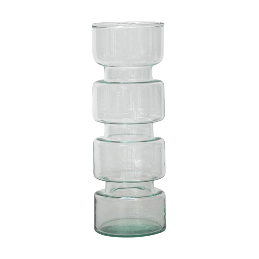 Vase Recycled Glass Paloma Transparent 105481