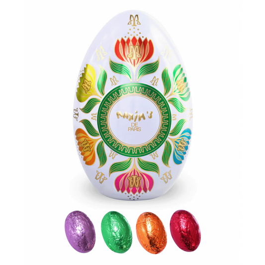 White Metal Spring Easter Egg - Maxim’s Paris