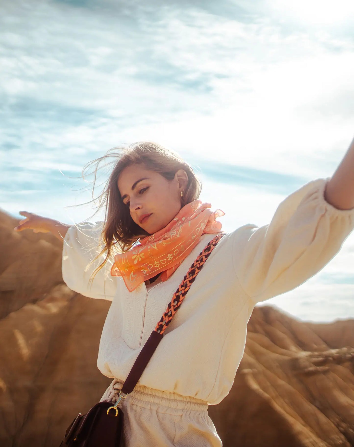 Bandana Corail and Gold