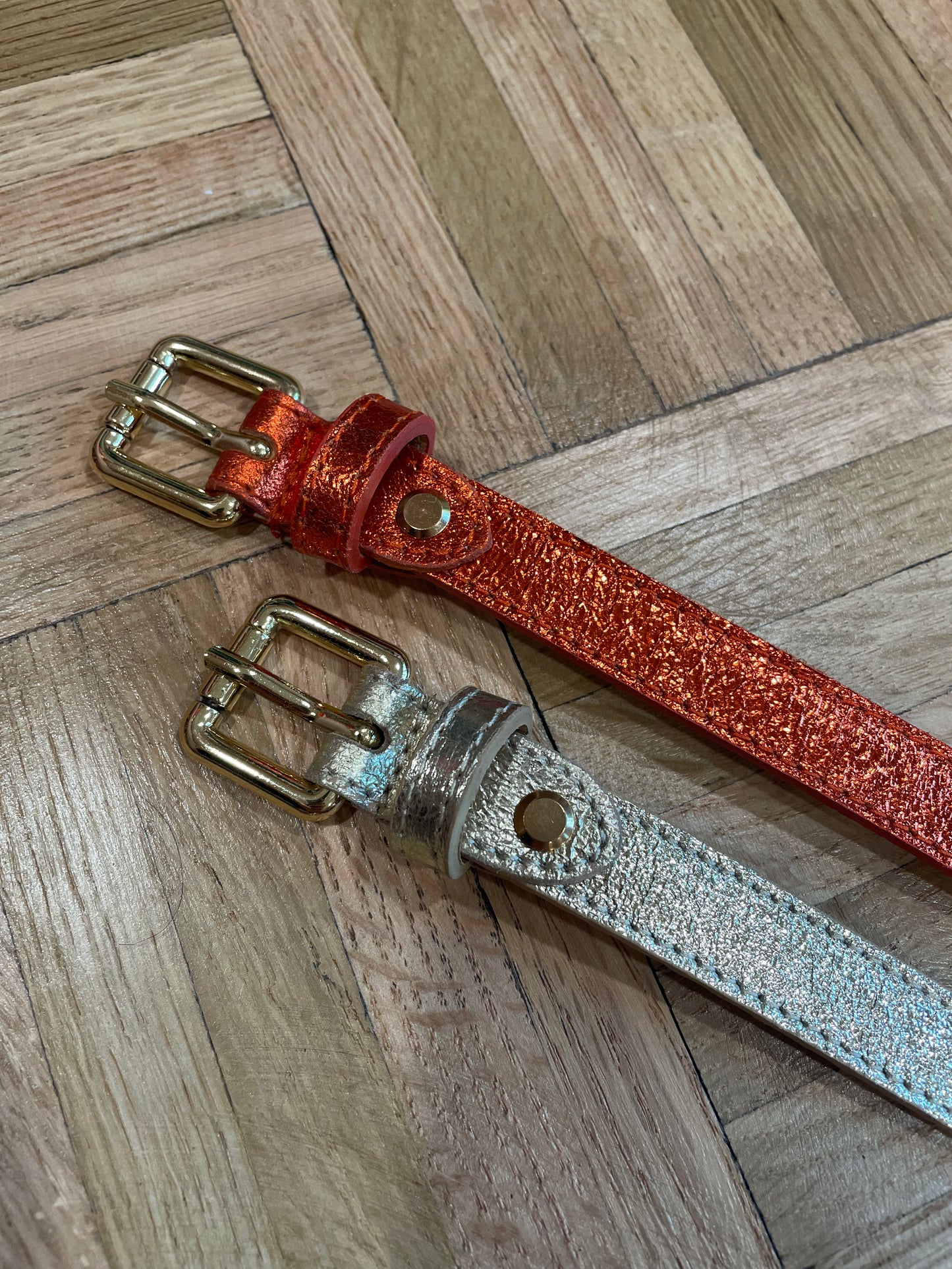 Milena Glitter Leather Belt