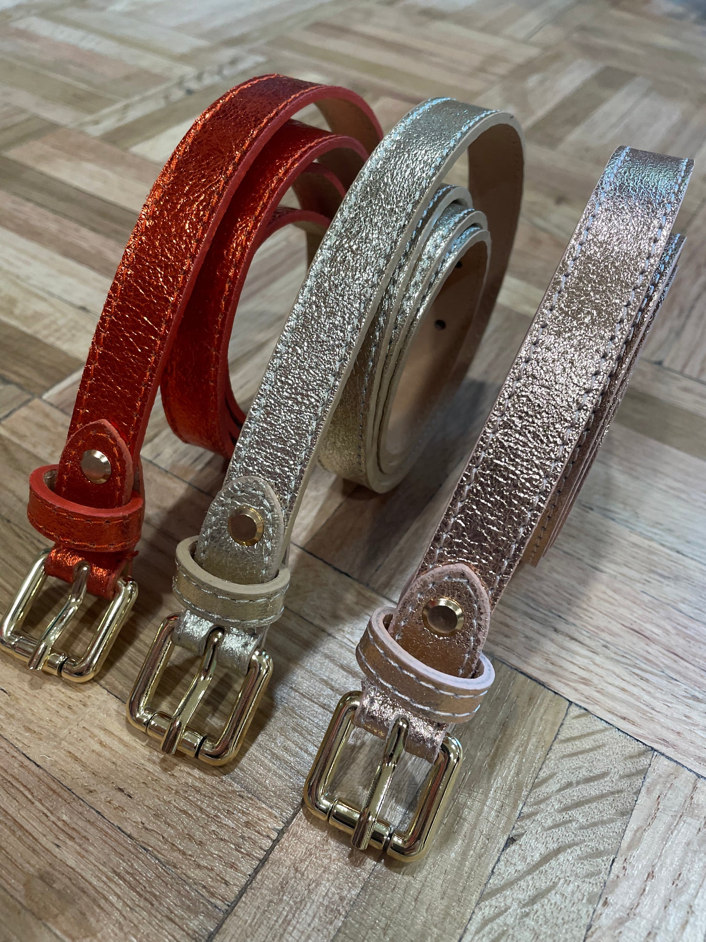 Milena Glitter Leather Belt