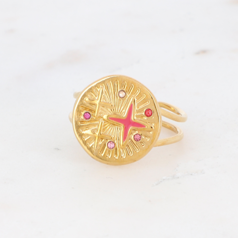 Carly Ring Pink Gold
