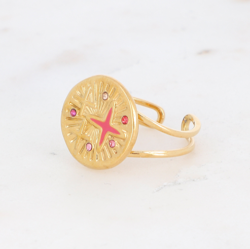 Carly Ring Pink Gold