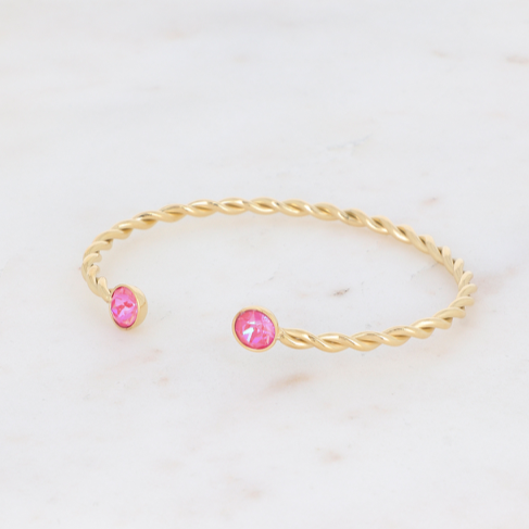 Livia Bracelet Pink Delite Gold